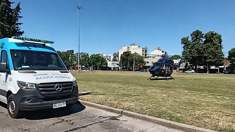 sorpresa en la plata: un policia fue trasladado en helicoptero tras sufrir un acv sorpresa en la plata: un policia fue trasladado en helicoptero tras sufrir un acv