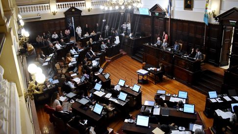 La Cámara de Diputados este miércoles durante la sesión. La Cámara de Diputados este miércoles durante la sesión.