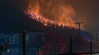Incendio forestal en Chile