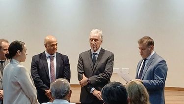 La nueva fiscal en el acto de jura en el Sur.