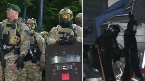 vigilia por cristina: desalojaron a los militantes vigilia por cristina: desalojaron a los militantes