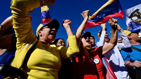 Venezolanos en Argentina marcharon para que asuma Edmundo González Urrutia y no Nicolás Maduro Venezolanos en Argentina marcharon para que asuma Edmundo González Urrutia y no Nicolás Maduro