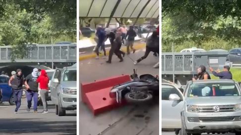 Imágenes de los incidentes en el hospital San Roque Imágenes de los incidentes en el hospital San Roque