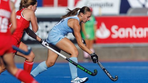 Con Luciana Peralta, Las Leoncitas dieron un nuevo paso en la Copa Panamericana de hockey sobre césped. Con Luciana Peralta, Las Leoncitas dieron un nuevo paso en la Copa Panamericana de hockey sobre césped.