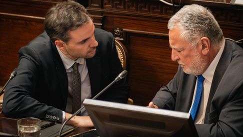 Gabriel Pradines y Martín Rostand, senadores por el Pro. Gabriel Pradines y Martín Rostand, senadores por el Pro.