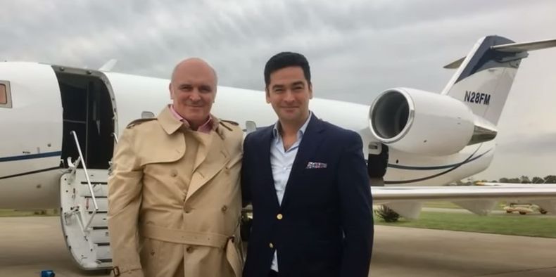 José Luis Espert y el empresario Fred Machado.