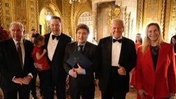 Otros tiempos: Javier Milei junto a Donald Trump y Elon Musk.