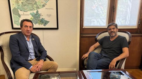 El ministro de Gobierno, Carlos Bianco, compartió en X la foto junto a Mariano Cowen El ministro de Gobierno, Carlos Bianco, compartió en X la foto junto a Mariano Cowen