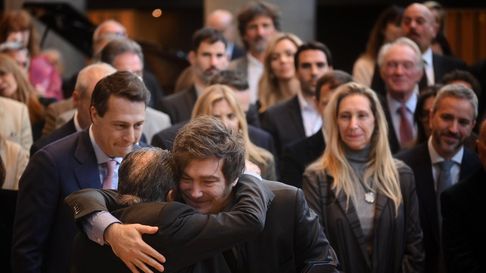 Javier Milei presente en la Corporación América Javier Milei presente en la Corporación América