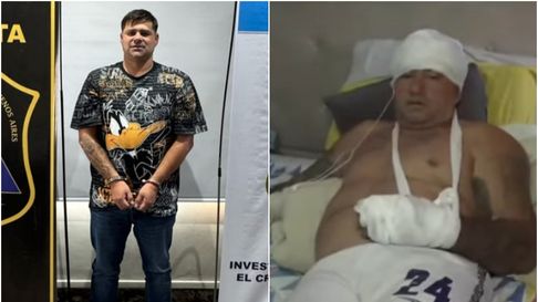 Iván Tobar detenido y El Volador malherido en una cama Iván Tobar detenido y El Volador malherido en una cama