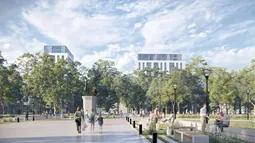 Plaza España, una de las remodelaciones de la Municipalidad de La Plata cuestionadas desde Nuevo Ambiente Plaza España, una de las remodelaciones de la Municipalidad de La Plata cuestionadas desde Nuevo Ambiente