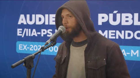 Facundo Gollano, el joven detenido durante la represión policial en la marcha contra San Jorge. Facundo Gollano, el joven detenido durante la represión policial en la marcha contra San Jorge.