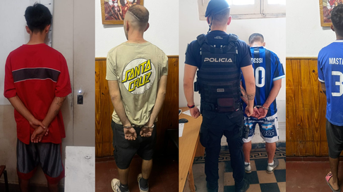 Detenidos en operativos policiales de Maipú. Detenidos en operativos policiales de Maipú.
