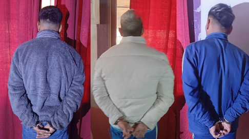 Los tres hombres detenidos por la Policía de Mendoza Los tres hombres detenidos por la Policía de Mendoza