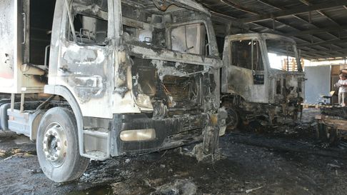 un incendio genero perdidas millonarias en un galpon municipal de lavalle un incendio genero perdidas millonarias en un galpon municipal de lavalle