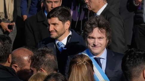 Maximiliano Pullaro y Javier Milei Maximiliano Pullaro y Javier Milei