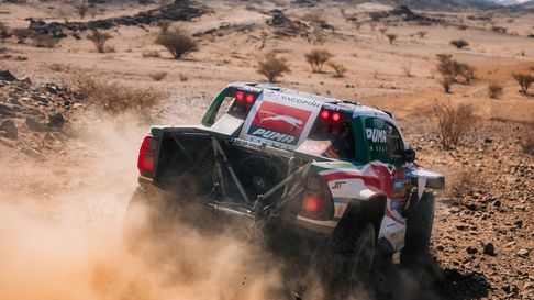 Juan Cruz Yacopini piensa y evita riesgos en el Rally Dakar. Juan Cruz Yacopini piensa y evita riesgos en el Rally Dakar.