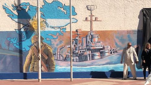 Imagen de la obra en una escuela de San Rafael. Imagen de la obra en una escuela de San Rafael.