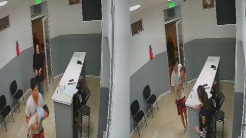 El momento donde salvaron a un bebé en Villa Elisa El momento donde salvaron a un bebé en Villa Elisa