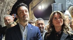 Luis Petri y su hermana, la diputada Griselda Petri.&nbsp;