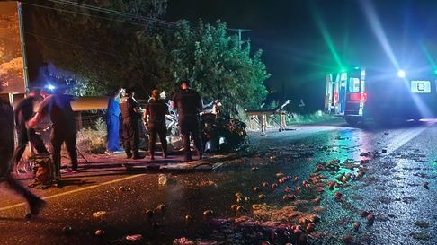 Choque frontal en San Martín Choque frontal en San Martín