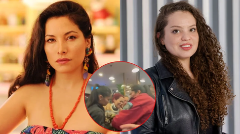 Griselda Sánchez y Mayra Arena, a los gritos en una pizzería de Chacarita. Griselda Sánchez y Mayra Arena, a los gritos en una pizzería de Chacarita.