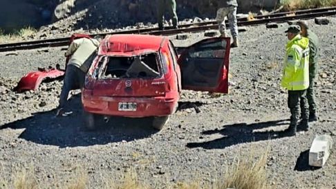 Así quedó el auto. Así quedó el auto.