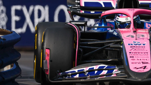 Franco Colapinto en su Alpine Franco Colapinto en su Alpine