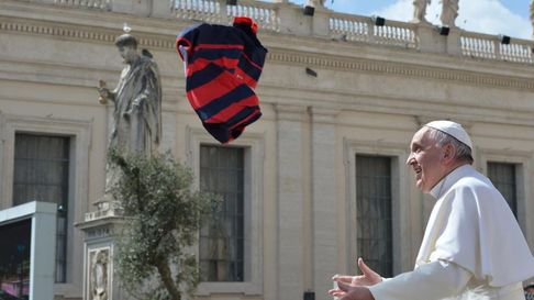 San Lorenzo recordó nuevamente al papa Francisco. San Lorenzo recordó nuevamente al papa Francisco.