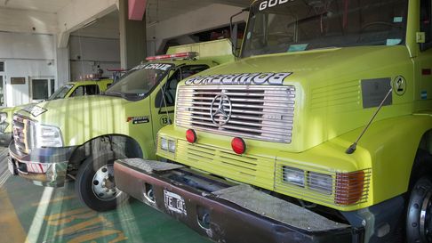 Se desató un incendio en Godoy Cruz. Se desató un incendio en Godoy Cruz.