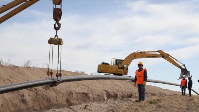 La obra del gasoducto presume un importante trabajo en la zona Sur. La obra del gasoducto presume un importante trabajo en la zona Sur.