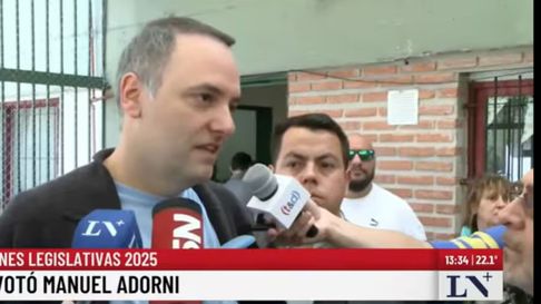 El mal momento de Manuel Adorni este domingo El mal momento de Manuel Adorni este domingo