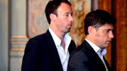 Axel Kicillof y su ministro de economia, Pablo López. Axel Kicillof y su ministro de economia, Pablo López.