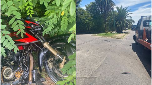 un motociclista de la plata hospitalizado tras impactar con una grua en camino belgrano un motociclista de la plata hospitalizado tras impactar con una grua en camino belgrano