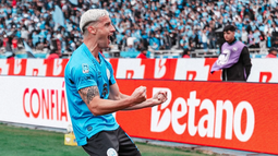 Leonardo Morales festeja el 1-1 parcial en Córdoba Leonardo Morales festeja el 1-1 parcial en Córdoba