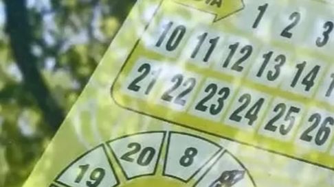 La tarjeta de estacionamiento medido en el Sur. La tarjeta de estacionamiento medido en el Sur.