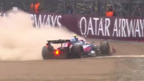 despiste y trompo de colapinto en la clasificacion: quedo eliminado de la q2 despiste y trompo de colapinto en la clasificacion: quedo eliminado de la q2