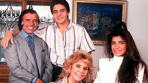 Zulemita Menem junto a sus padres, Carlos y Zulema, y su hermano Carlitos. Zulemita Menem junto a sus padres, Carlos y Zulema, y su hermano Carlitos.