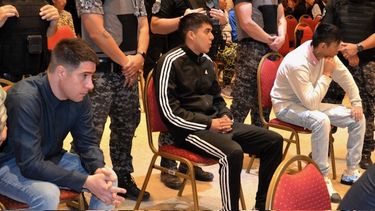 Cervera, Orellana y Antúnez durante la última audiencia del juicio.