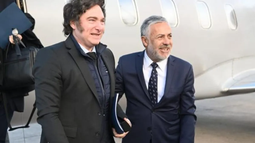 Javier Milei y Alfredo Cornejo, en una de las visitas del presidente a Mendoza.&nbsp;