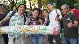 Postal de la última Marcha Mundial de la Marihuana que se replicó en Mendoza. Postal de la última Marcha Mundial de la Marihuana que se replicó en Mendoza.