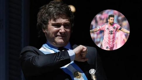 El mensaje de Milei por el título ganado de Lionel Messi. El mensaje de Milei por el título ganado de Lionel Messi.