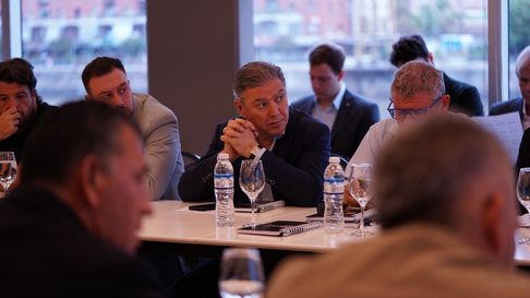 Caiella, vicepresidente 2° de Estudiantes, presente hoy en la reunión Caiella, vicepresidente 2° de Estudiantes, presente hoy en la reunión