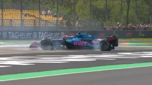 Paul Aron hizo un trompo con el auto de Franco Colapinto. Paul Aron hizo un trompo con el auto de Franco Colapinto.