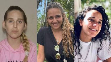 Doron, Romi y Emily, las mujeres liberadas en la Franja de Gaza.