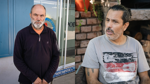 Federico Soria y Mauricio Cornejo, vecinos y asambleístas de Uspallata detenidos tras protestar contra San Jorge. Federico Soria y Mauricio Cornejo, vecinos y asambleístas de Uspallata detenidos tras protestar contra San Jorge.