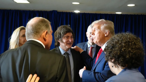 Javier Milei y Donald Trump. Javier Milei y Donald Trump.