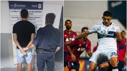 Alan Sosa, el jugador de Gimnasia, detenido tras la denuncia Alan Sosa, el jugador de Gimnasia, detenido tras la denuncia