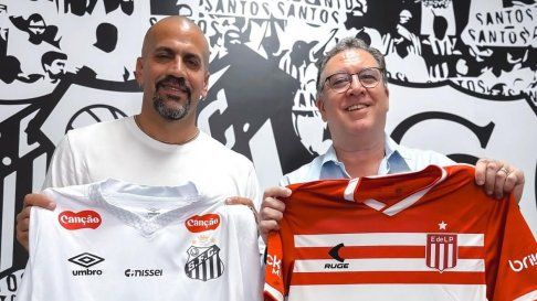 Verón visitó las instalaciones del Santos, y se reunió con su presidente Verón visitó las instalaciones del Santos, y se reunió con su presidente