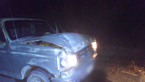 La camioneta involucrada en el accidente donde perdió la vida un ciclista en Lavalle La camioneta involucrada en el accidente donde perdió la vida un ciclista en Lavalle